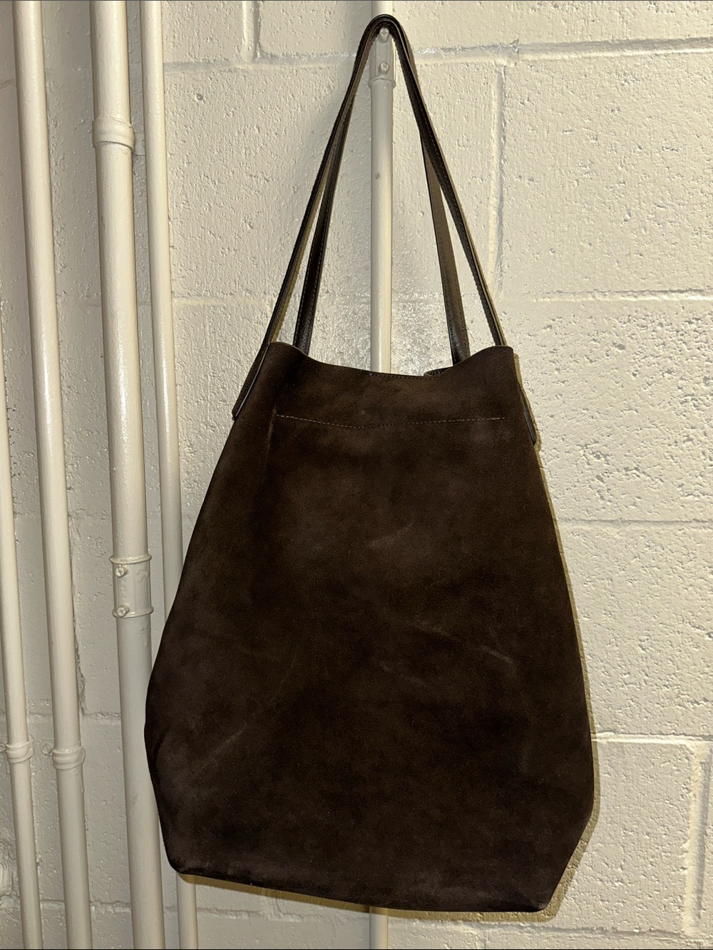Madewell Oversize Suede Shopper Tote - Picture 4 of 8
